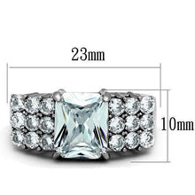 Load image into Gallery viewer, Anillo de Compromiso Boda y Matrimonio con Diamante Zirconia Para Mujeres Color Plata Hefei - Jewelry Store by Erik Rayo
