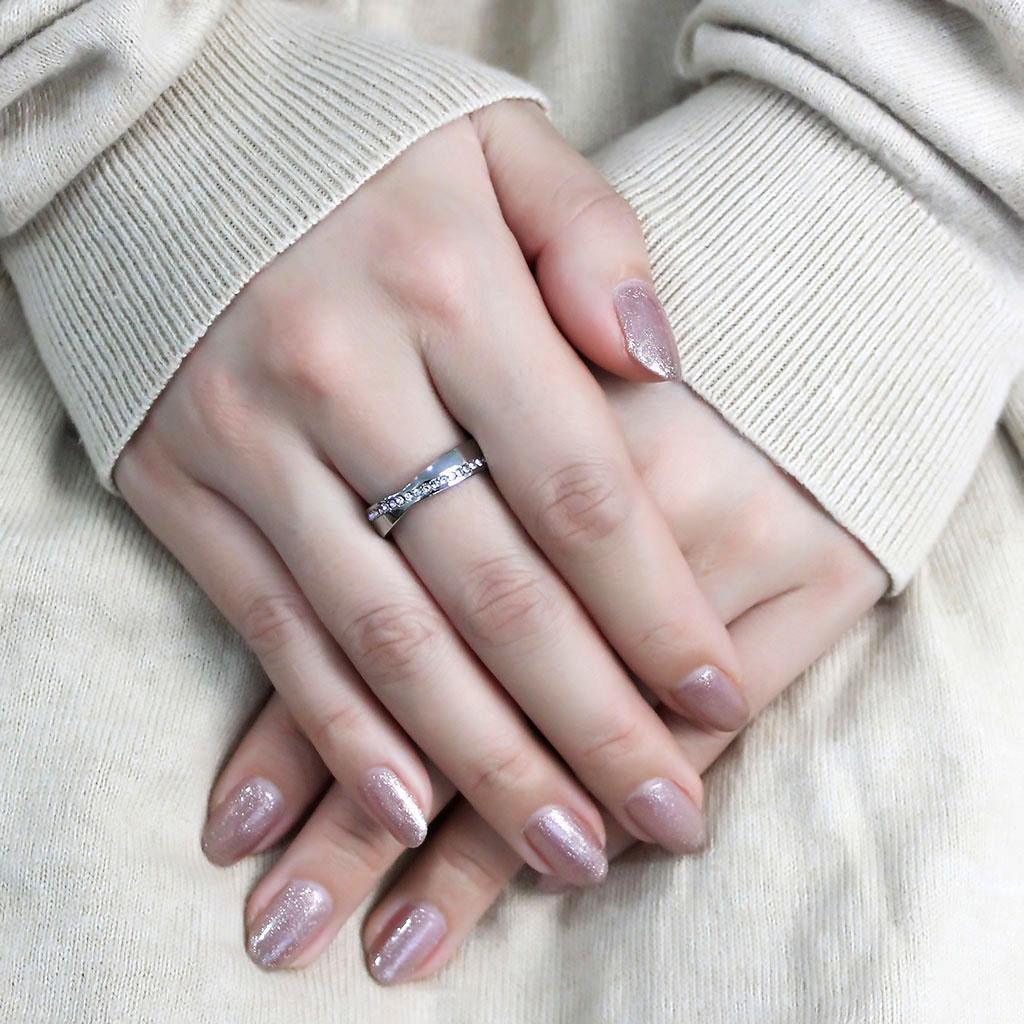 Anillo de Compromiso Boda y Matrimonio con Diamante Zirconia Para Mujeres Color Plata Imola - Jewelry Store by Erik Rayo