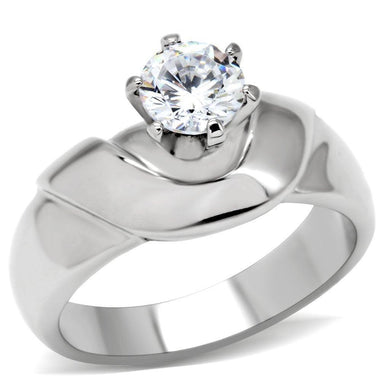 Anillo de Compromiso Boda y Matrimonio con Diamante Zirconia Para Mujeres Color Plata Kano - Jewelry Store by Erik Rayo