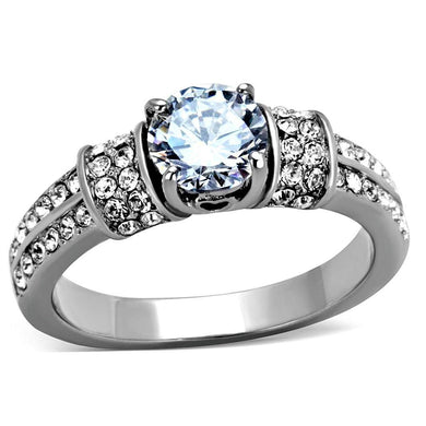 Anillo de Compromiso Boda y Matrimonio con Diamante Zirconia Para Mujeres Color Plata Kazan - Jewelry Store by Erik Rayo
