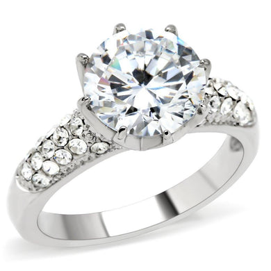 Anillo de Compromiso Boda y Matrimonio con Diamante Zirconia Para Mujeres Color Plata La Paz - Jewelry Store by Erik Rayo