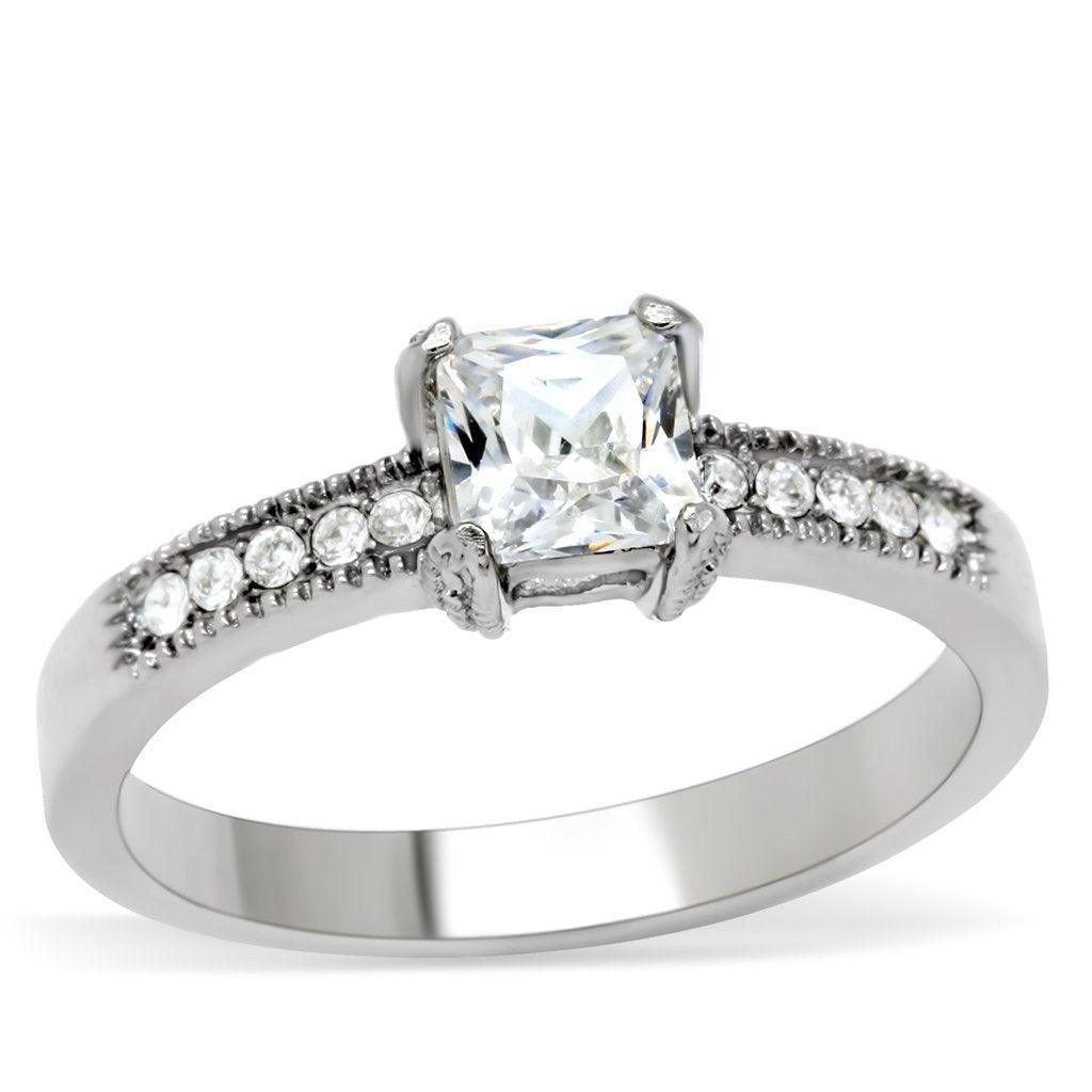 Anillo de Compromiso Boda y Matrimonio con Diamante Zirconia Para Mujeres Color Plata Lahore - Jewelry Store by Erik Rayo