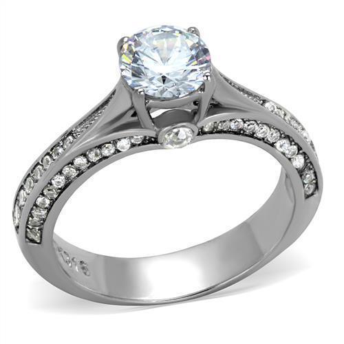 Anillo de Compromiso Boda y Matrimonio con Diamante Zirconia Para Mujeres Color Plata Madrid - Jewelry Store by Erik Rayo