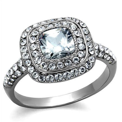 Anillo de Compromiso Boda y Matrimonio con Diamante Zirconia Para Mujeres Color Plata Minsk - Jewelry Store by Erik Rayo