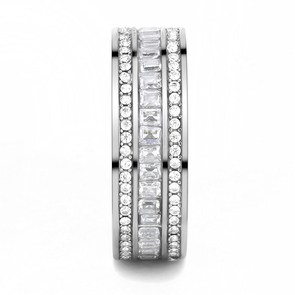 Anillo de Compromiso Boda y Matrimonio con Diamante Zirconia Para Mujeres Color Plata Naples - Jewelry Store by Erik Rayo