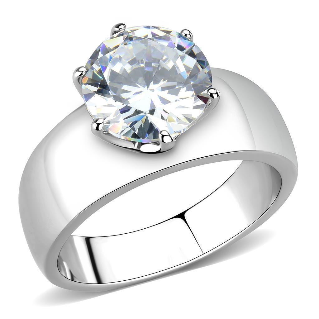 Anillo de Compromiso Boda y Matrimonio con Diamante Zirconia Para Mujeres Color Plata Nuve - Jewelry Store by Erik Rayo