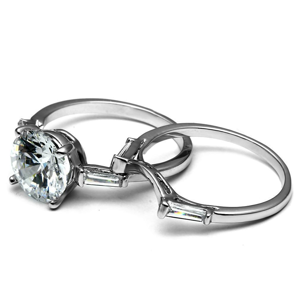 Anillo de Compromiso Boda y Matrimonio con Diamante Zirconia Para Mujeres Color Plata St Petersburg - Jewelry Store by Erik Rayo