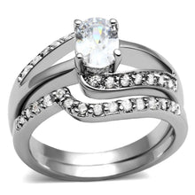 Load image into Gallery viewer, Anillo de Compromiso Boda y Matrimonio con Diamante Zirconia Para Mujeres Color Plata Stockholm - Jewelry Store by Erik Rayo
