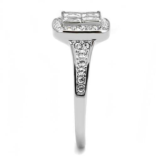 Anillo de Compromiso Boda y Matrimonio con Diamante Zirconia Para Mujeres Color Plata Valencia - Jewelry Store by Erik Rayo