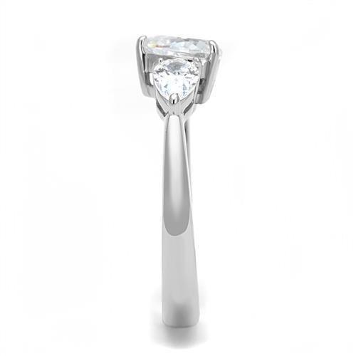 Anillo de Compromiso Boda y Matrimonio con Diamante Zirconia Para Mujeres Color Plata Varanasi - Jewelry Store by Erik Rayo