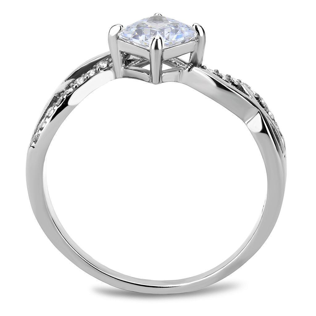 Anillo de Compromiso Boda y Matrimonio con Diamante Zirconia Para Mujeres Corte Princesa - Jewelry Store by Erik Rayo