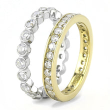 Load image into Gallery viewer, Anillo de Compromiso Boda y Matrimonio con Diamante Zirconia Para Mujeres Dos Tonos TK3232 - Jewelry Store by Erik Rayo
