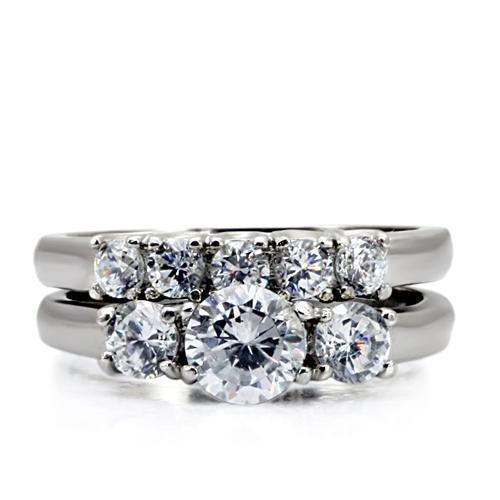 Anillo de Compromiso Boda y Matrimonio con Diamante Zirconia Para Mujeres TK098 - Jewelry Store by Erik Rayo