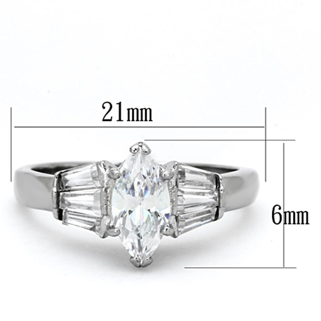 Anillo de Compromiso Boda y Matrimonio con Diamante Zirconia Para Mujeres TK1220 - Jewelry Store by Erik Rayo