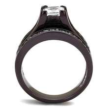 Load image into Gallery viewer, Anillos Para Mujer Color Cafe de 316L Acero Inoxidable con Diamante Zirconia Cubica Abruzzi - Jewelry Store by Erik Rayo
