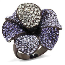 Load image into Gallery viewer, Anillos Para Mujer Color Cafe de 316L Acero Inoxidable con Piedra Crystal en Multicolor Pescara - Jewelry Store by Erik Rayo
