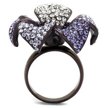 Load image into Gallery viewer, Anillos Para Mujer Color Cafe de 316L Acero Inoxidable con Piedra Crystal en Multicolor Pescara - Jewelry Store by Erik Rayo
