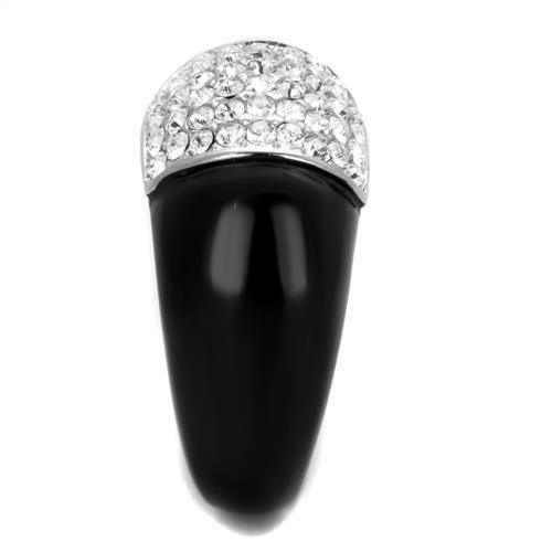Anillos Para Mujer Color Negro de 316L Acero Inoxidable con Diamante Zirconia Cubica Grosseto - Jewelry Store by Erik Rayo