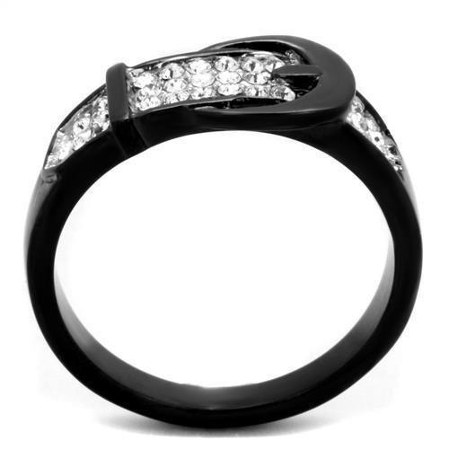 Anillos Para Mujer Color Negro de 316L Acero Inoxidable con Diamante Zirconia Cubica Merano - Jewelry Store by Erik Rayo