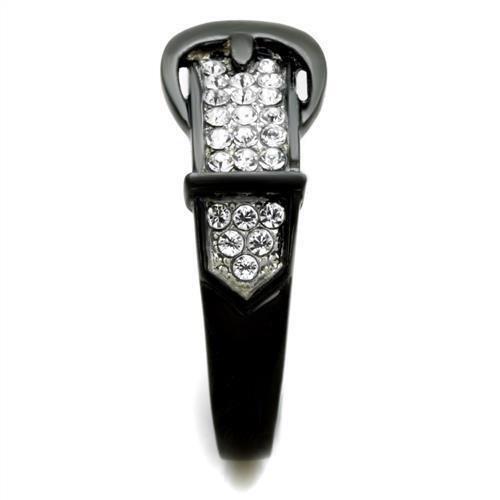 Anillos Para Mujer Color Negro de 316L Acero Inoxidable con Diamante Zirconia Cubica Merano - Jewelry Store by Erik Rayo