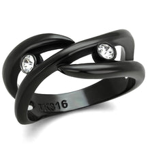 Load image into Gallery viewer, Anillos Para Mujer Color Negro de 316L Acero Inoxidable con Diamante Zirconia Cubica Miriam - Jewelry Store by Erik Rayo
