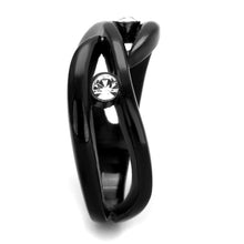 Load image into Gallery viewer, Anillos Para Mujer Color Negro de 316L Acero Inoxidable con Diamante Zirconia Cubica Miriam - Jewelry Store by Erik Rayo
