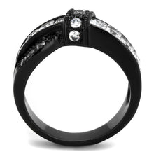 Load image into Gallery viewer, Anillos Para Mujer Color Negro de 316L Acero Inoxidable con Diamante Zirconia Cubica Salome - Jewelry Store by Erik Rayo
