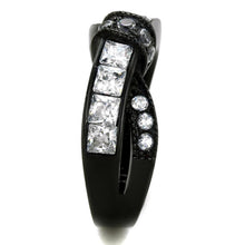 Load image into Gallery viewer, Anillos Para Mujer Color Negro de 316L Acero Inoxidable con Diamante Zirconia Cubica Salome - Jewelry Store by Erik Rayo
