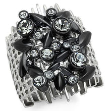 Load image into Gallery viewer, Anillos Para Mujer Color Negro de 316L Acero Inoxidable con Piedra Crystal Diamante Negro Aosta - Jewelry Store by Erik Rayo
