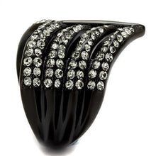 Load image into Gallery viewer, Anillos Para Mujer Color Negro de 316L Acero Inoxidable con Piedra Crystal Diamante Negro Delilah - Jewelry Store by Erik Rayo
