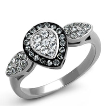 Load image into Gallery viewer, Anillos Para Mujer Color Negro de 316L Acero Inoxidable con Piedra Crystal Diamante Negro Judith - Jewelry Store by Erik Rayo
