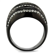 Load image into Gallery viewer, Anillos Para Mujer Color Negro de 316L Acero Inoxidable con Piedra Crystal Diamante Negro Siena - Jewelry Store by Erik Rayo

