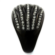 Load image into Gallery viewer, Anillos Para Mujer Color Negro de 316L Acero Inoxidable con Piedra Crystal Diamante Negro Siena - Jewelry Store by Erik Rayo

