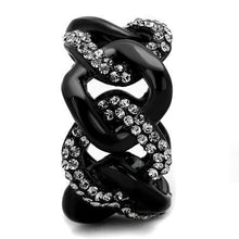 Load image into Gallery viewer, Anillos Para Mujer Color Negro de 316L Acero Inoxidable con Piedra Crystal Diamante Negro Terni - Jewelry Store by Erik Rayo

