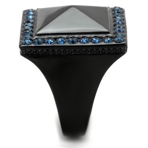 Anillos Para Mujer Color Negro de 316L Acero Inoxidable con Piedra Crystal en Montana Florence - Jewelry Store by Erik Rayo