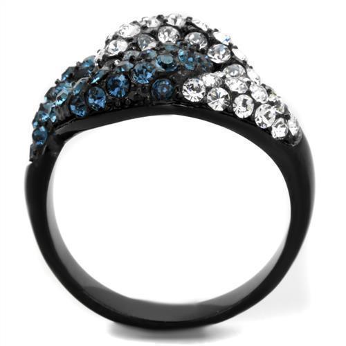 Anillos Para Mujer Color Negro de 316L Acero Inoxidable con Piedra Crystal en Montana Massa - Jewelry Store by Erik Rayo
