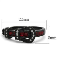Load image into Gallery viewer, Anillos Para Mujer Color Negro de 316L Acero Inoxidable con Piedra Crystal en Multicolor Palermo - Jewelry Store by Erik Rayo
