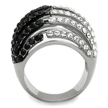 Load image into Gallery viewer, Anillos Para Mujer Color Negro de 316L Acero Inoxidable con Piedra de Crystal en Jet Veneto - Jewelry Store by Erik Rayo

