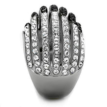 Load image into Gallery viewer, Anillos Para Mujer Color Negro de 316L Acero Inoxidable con Piedra de Crystal en Jet Veneto - Jewelry Store by Erik Rayo

