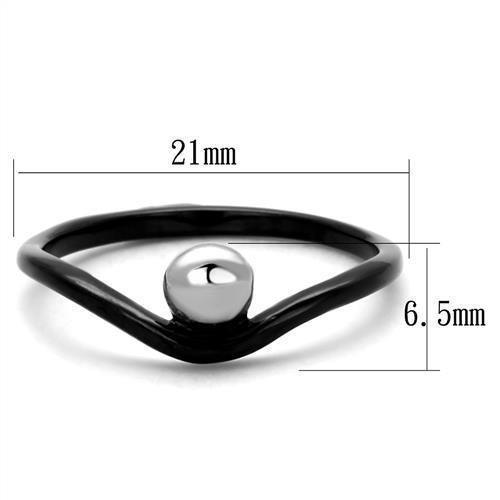 Anillos Para Mujer Color Negro de 316L Acero Inoxidable Sin Piedra Mestre - Jewelry Store by Erik Rayo