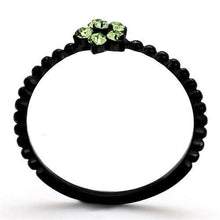 Load image into Gallery viewer, Anillos Para Mujer Color Negro de 316L Acero Inoxidablecon Piedra Crystal Peridoto Umbria - Jewelry Store by Erik Rayo
