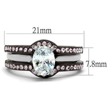Load image into Gallery viewer, Anillos Para Mujer Color Negro y Rosa de 316L Acero Inoxidable con Diamante Zirconia Cubica Formia - Jewelry Store by Erik Rayo
