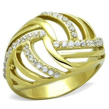 Load image into Gallery viewer, Anillos Para Mujer Color Oro de 316L Acero Inoxidable con Diamante Zirconia Cubica Adah - Jewelry Store by Erik Rayo
