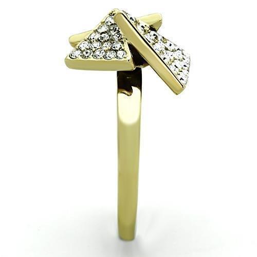 Anillos Para Mujer Color Oro de 316L Acero Inoxidable con Diamante Zirconia Cubica Asenath - Jewelry Store by Erik Rayo