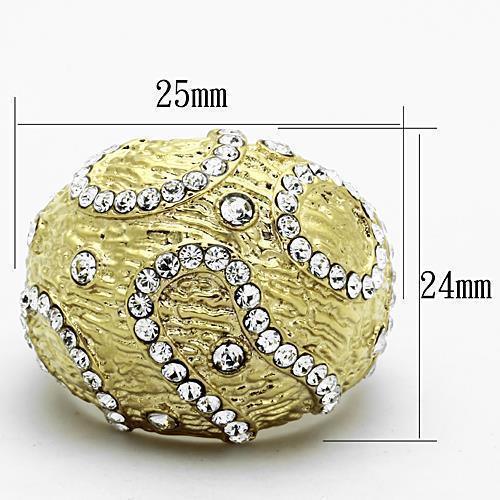 Anillos Para Mujer Color Oro de 316L Acero Inoxidable con Diamante Zirconia Cubica Baara - Jewelry Store by Erik Rayo