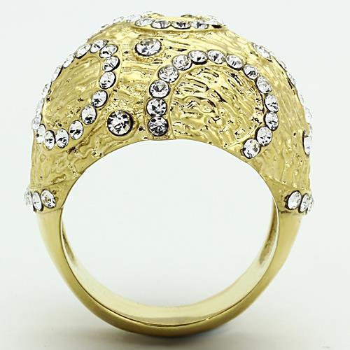 Anillos Para Mujer Color Oro de 316L Acero Inoxidable con Diamante Zirconia Cubica Baara - Jewelry Store by Erik Rayo