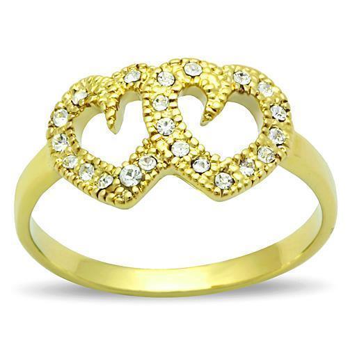 Anillos Para Mujer Color Oro de 316L Acero Inoxidable con Diamante Zirconia Cubica Carmel - Jewelry Store by Erik Rayo