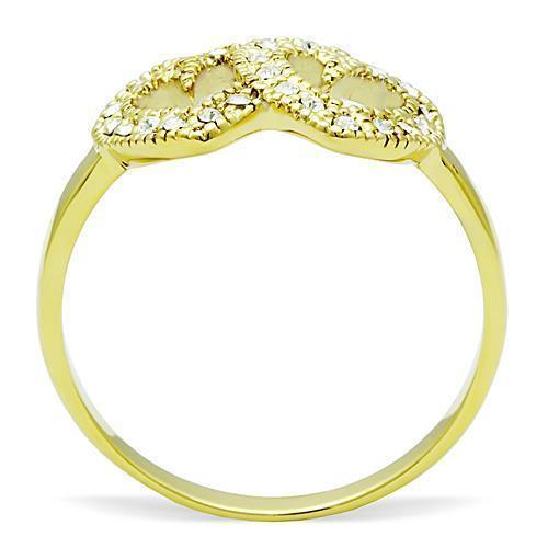 Anillos Para Mujer Color Oro de 316L Acero Inoxidable con Diamante Zirconia Cubica Carmel - Jewelry Store by Erik Rayo