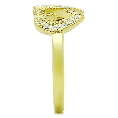 Anillos Para Mujer Color Oro de 316L Acero Inoxidable con Diamante Zirconia Cubica Carmel - Jewelry Store by Erik Rayo