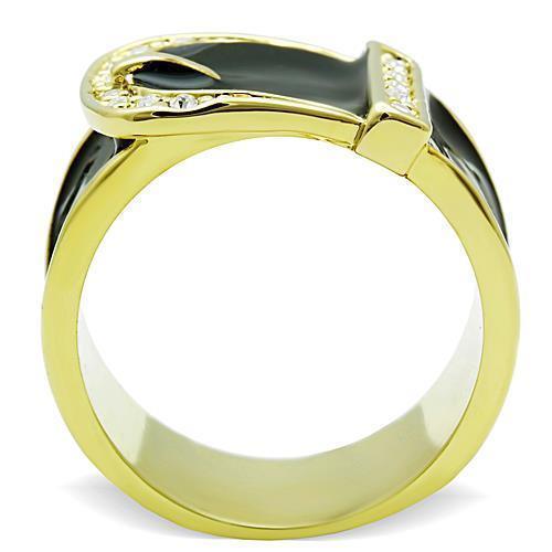 Anillos Para Mujer Color Oro de 316L Acero Inoxidable con Diamante Zirconia Cubica Charity - Jewelry Store by Erik Rayo